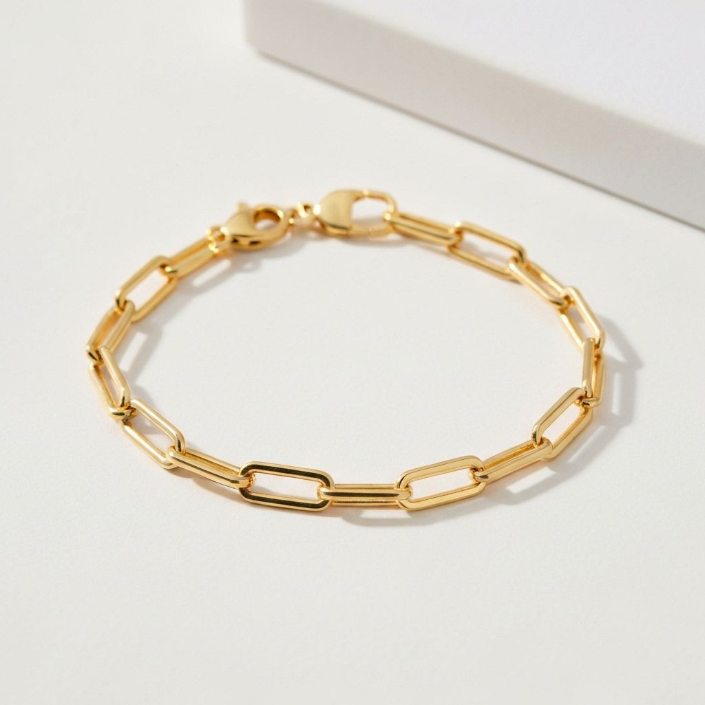 Bracelete De Ouro Corrente De Links